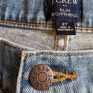 J CREW ⚓️ Women’s Medium Wash SLIM BOYFRIEND Denim Jeans - Size 27